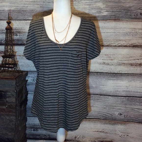 Maurices Tops - Maurices Striped Pocket Tee Maurices Tops - Maurices Striped Pocket Tee